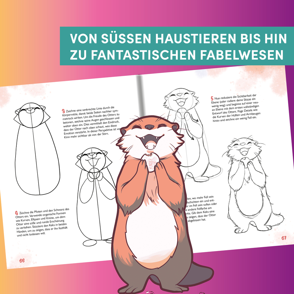 Weitere Ansicht: Niedliche Tiere zeichnen | Liliyth