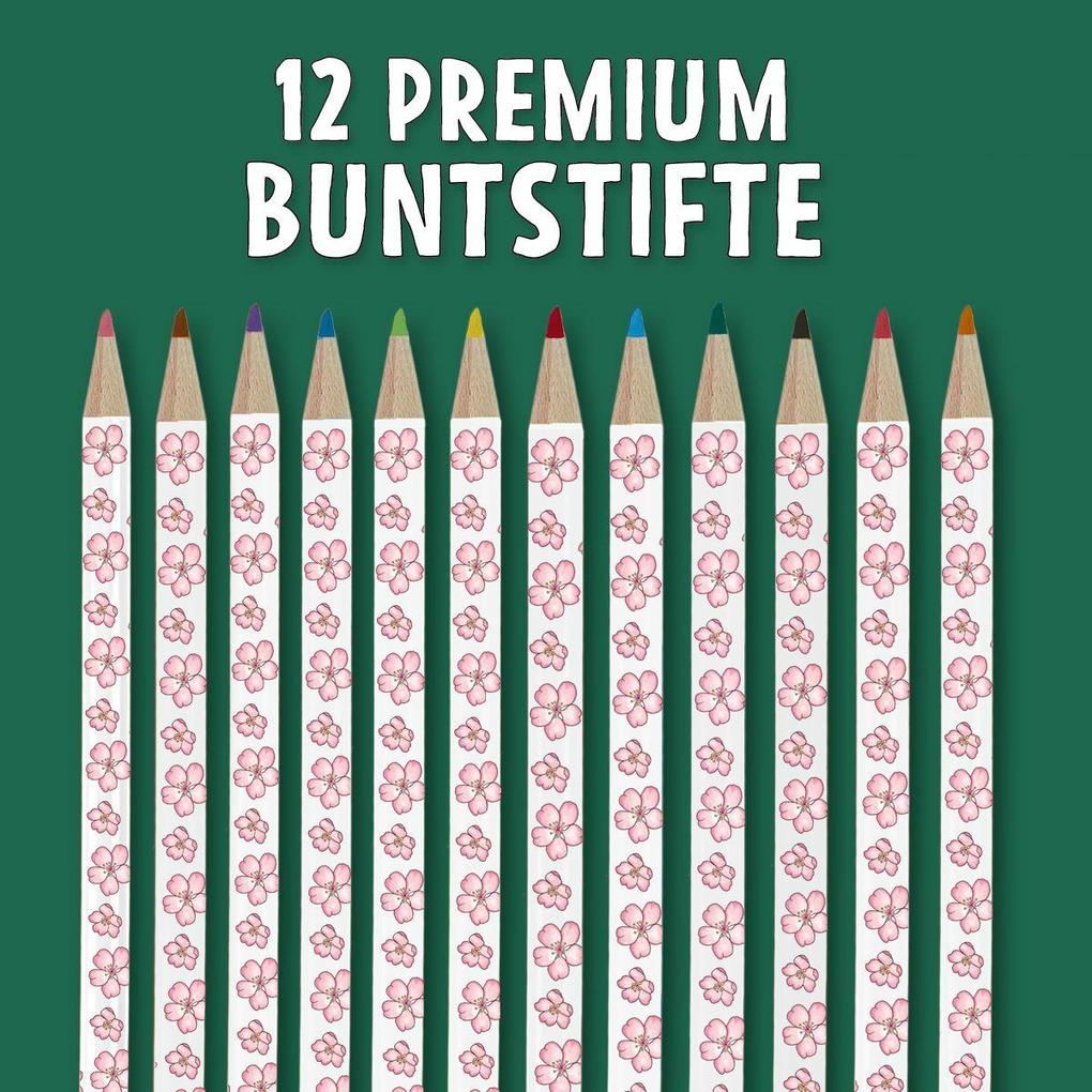 Weitere Ansicht: Colorful World Designdose mit 12 Buntstiften