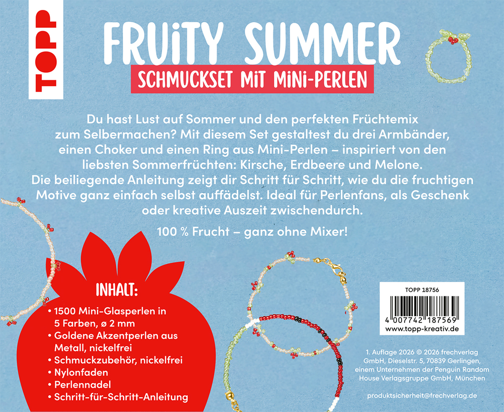 Weitere Ansicht: Fruity Summer - Schmuckset mit Mini-Perlen | Frechverlag
