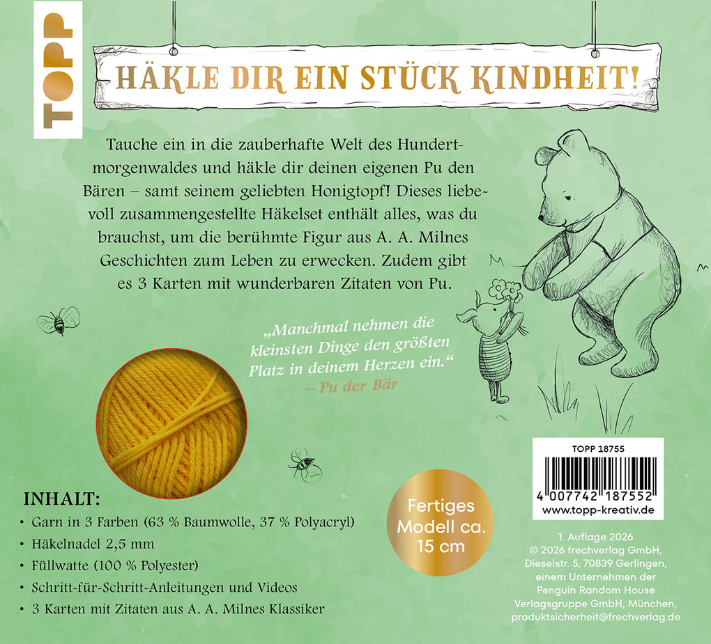 Weitere Ansicht: Pu der Bär Häkelset | Bianca Santos