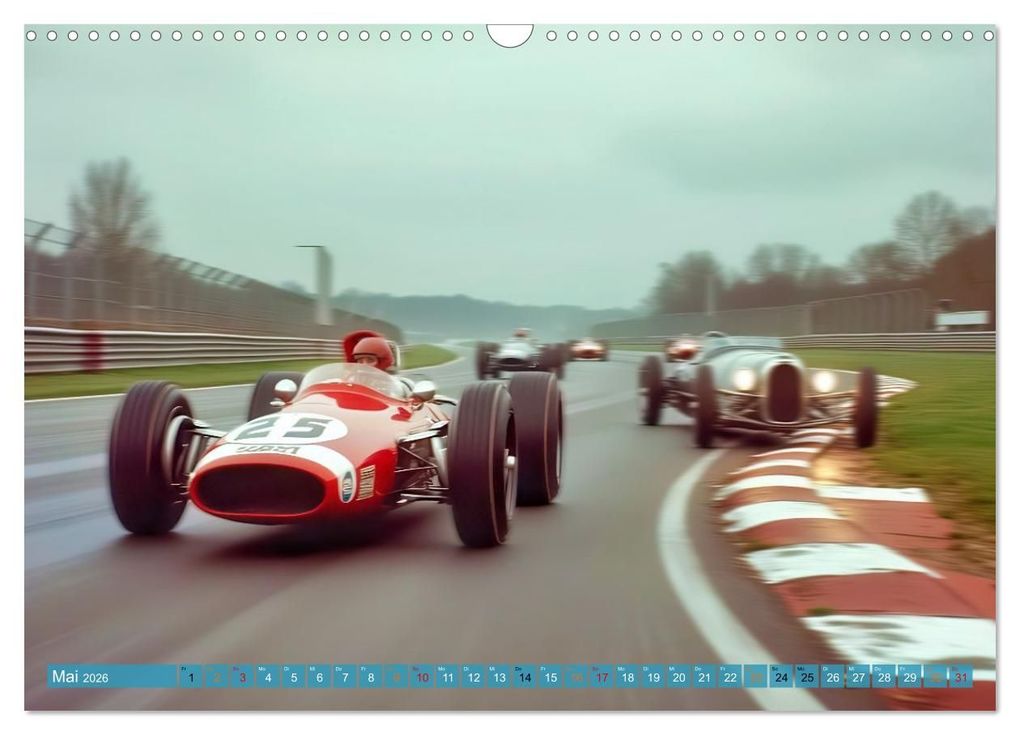 Weitere Ansicht: Formel 1 in den sechziger Jahren (Wandkalender 2026 DIN A3 quer), CALVENDO Monatskalender | Torsten Irmer, Calvendo