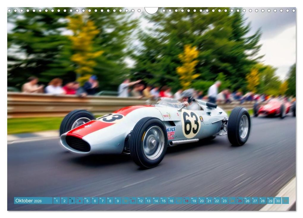 Weitere Ansicht: Formel 1 in den sechziger Jahren (Wandkalender 2026 DIN A3 quer), CALVENDO Monatskalender | Torsten Irmer, Calvendo