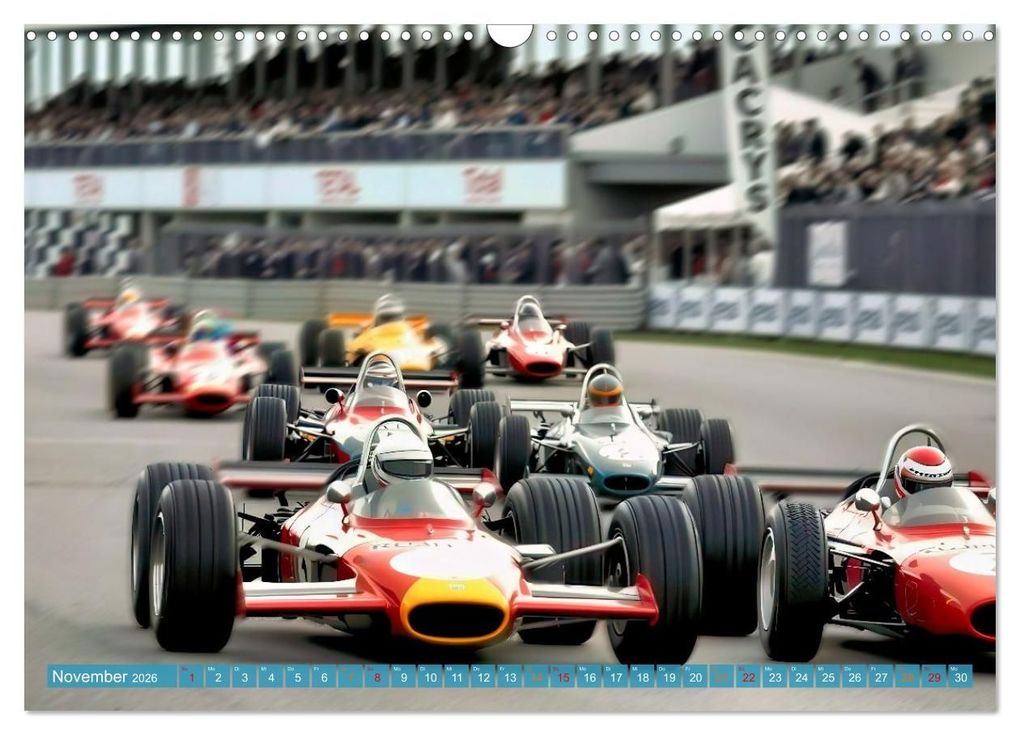 Weitere Ansicht: Formel 1 in den sechziger Jahren (Wandkalender 2026 DIN A3 quer), CALVENDO Monatskalender | Torsten Irmer, Calvendo