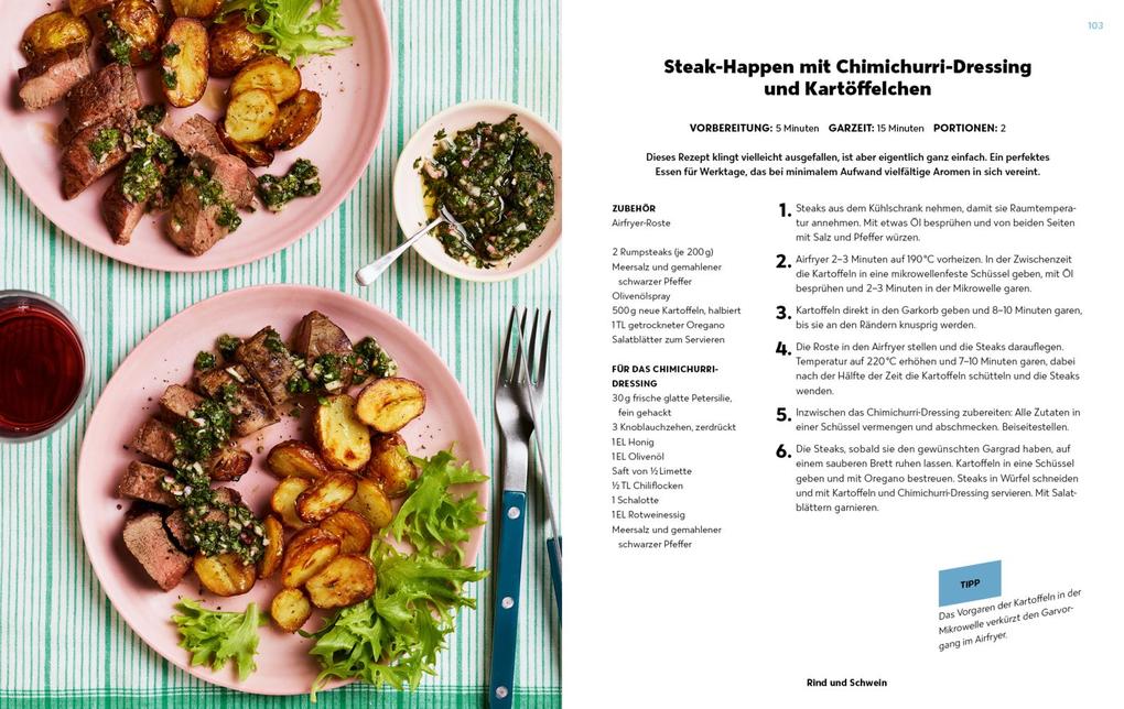 Weitere Ansicht: Das geniale Airfryer-Kochbuch - 15-Minuten-Gerichte | Clare Andrews