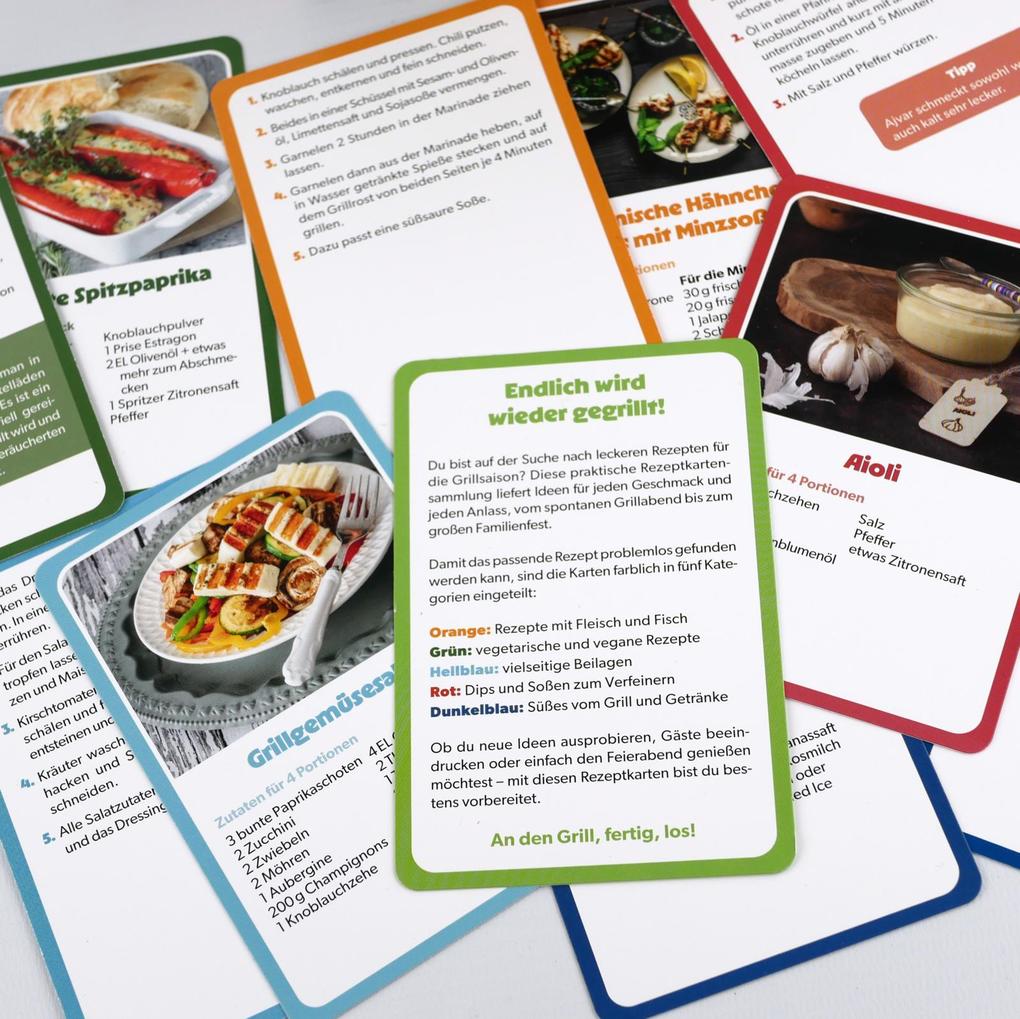 Weitere Ansicht: Genial gegrillt - 55 Rezeptkarten | Patrick Rosenthal