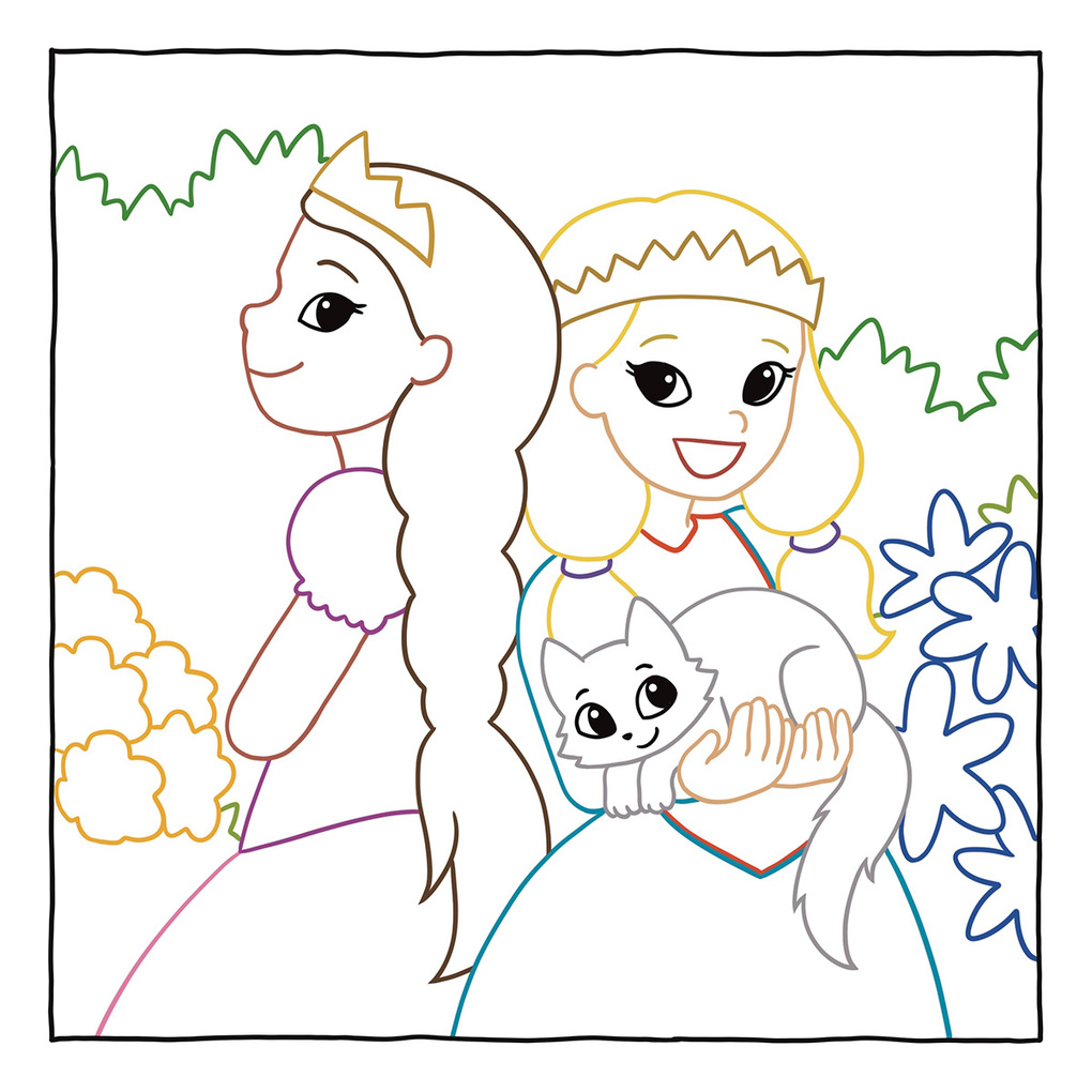 Weitere Ansicht: Zauberpapier Malbuch Traumhafte Prinzessinnen | Mimi Hecher