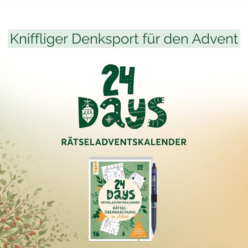 Weitere Ansicht: 24 DAYS RÄTSELADVENTSKALENDER - Rätselüberraschung im Advent | Frechverlag
