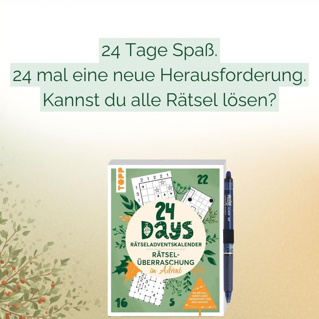 Weitere Ansicht: 24 DAYS RÄTSELADVENTSKALENDER - Rätselüberraschung im Advent | Frechverlag