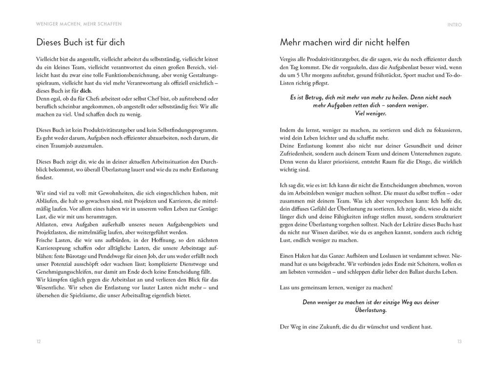 Weitere Ansicht: Weniger machen, mehr schaffen | Marina Schakarian