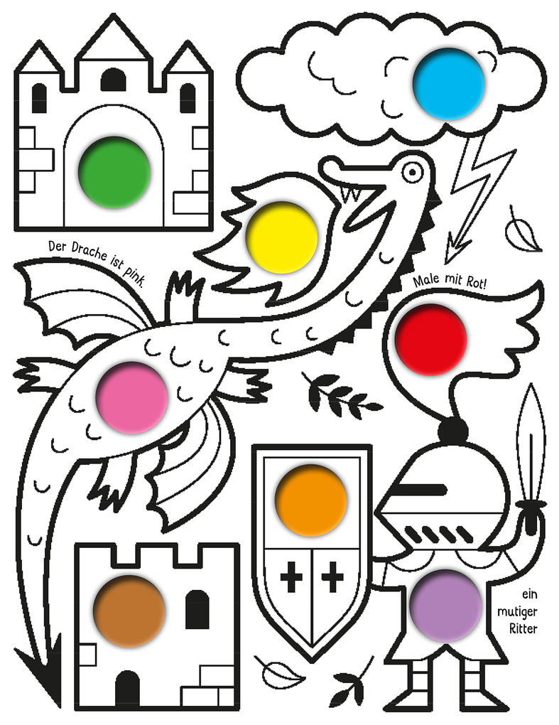 Weitere Ansicht: Mein erster Wasserfarben-Malblock - Zauberwelt | Alena Razumova