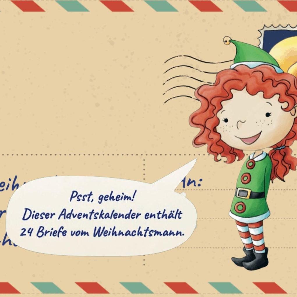 Weitere Ansicht: 24 Briefe vom Weihnachtsmann. Adventskalender-Post zum Basteln, Malen und Staunen | Mimi Hecher