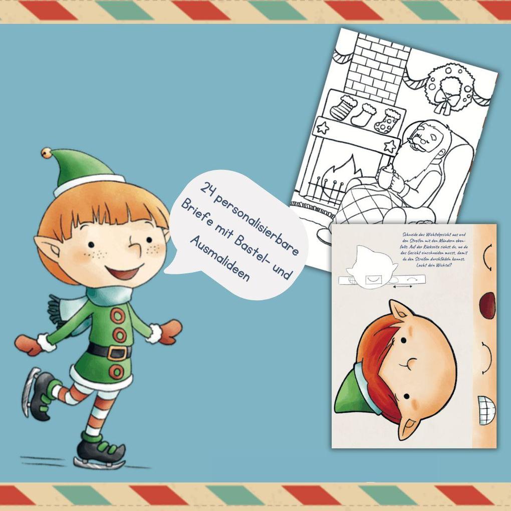 Weitere Ansicht: 24 Briefe vom Weihnachtsmann. Adventskalender-Post zum Basteln, Malen und Staunen | Mimi Hecher