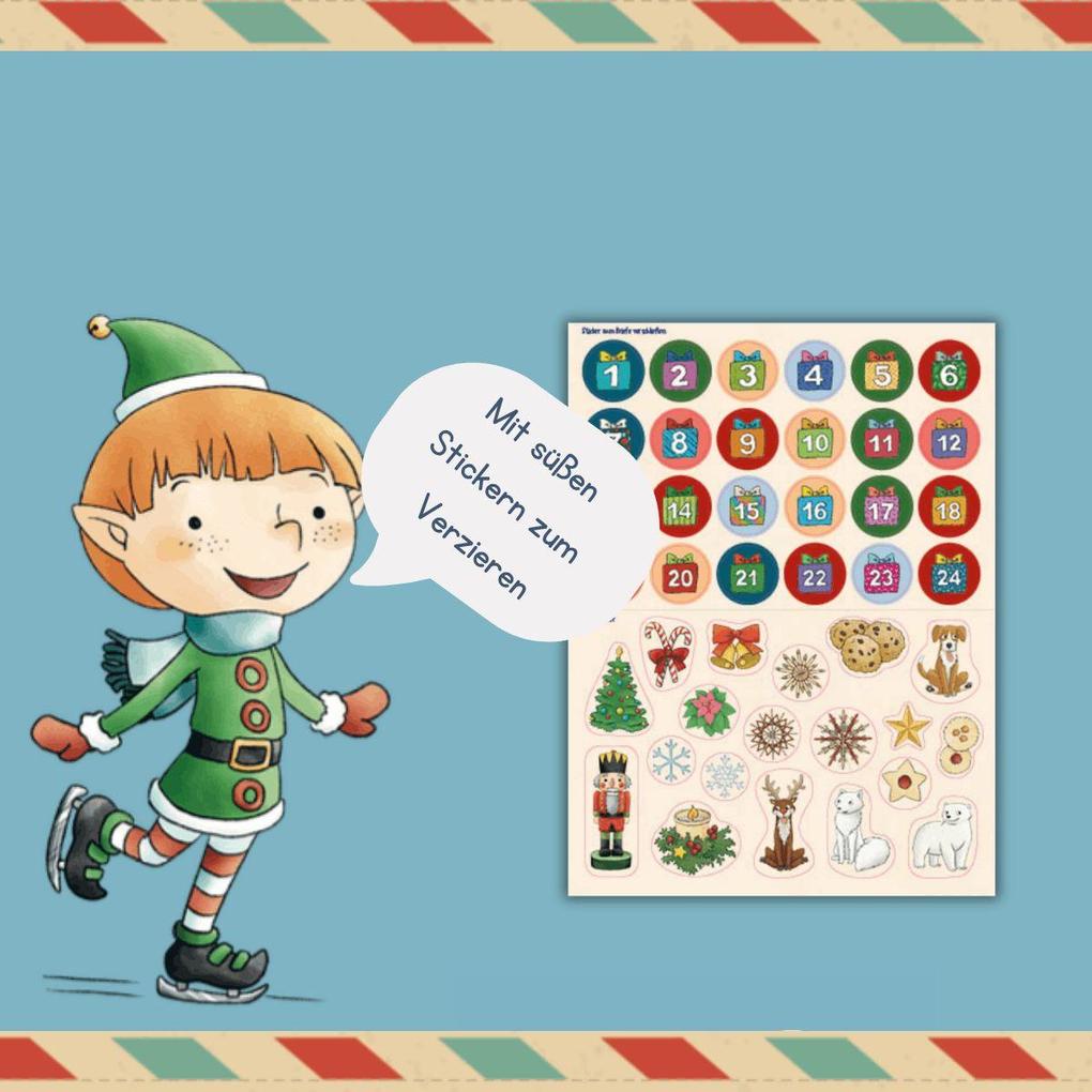 Weitere Ansicht: 24 Briefe vom Weihnachtsmann. Adventskalender-Post zum Basteln, Malen und Staunen | Mimi Hecher