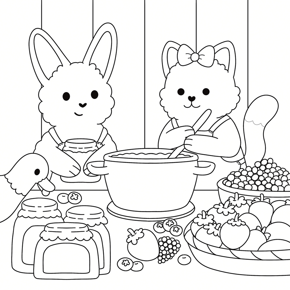 Weitere Ansicht: Cosy Coloring - Cottage Life mit Ente | Sandra Tews