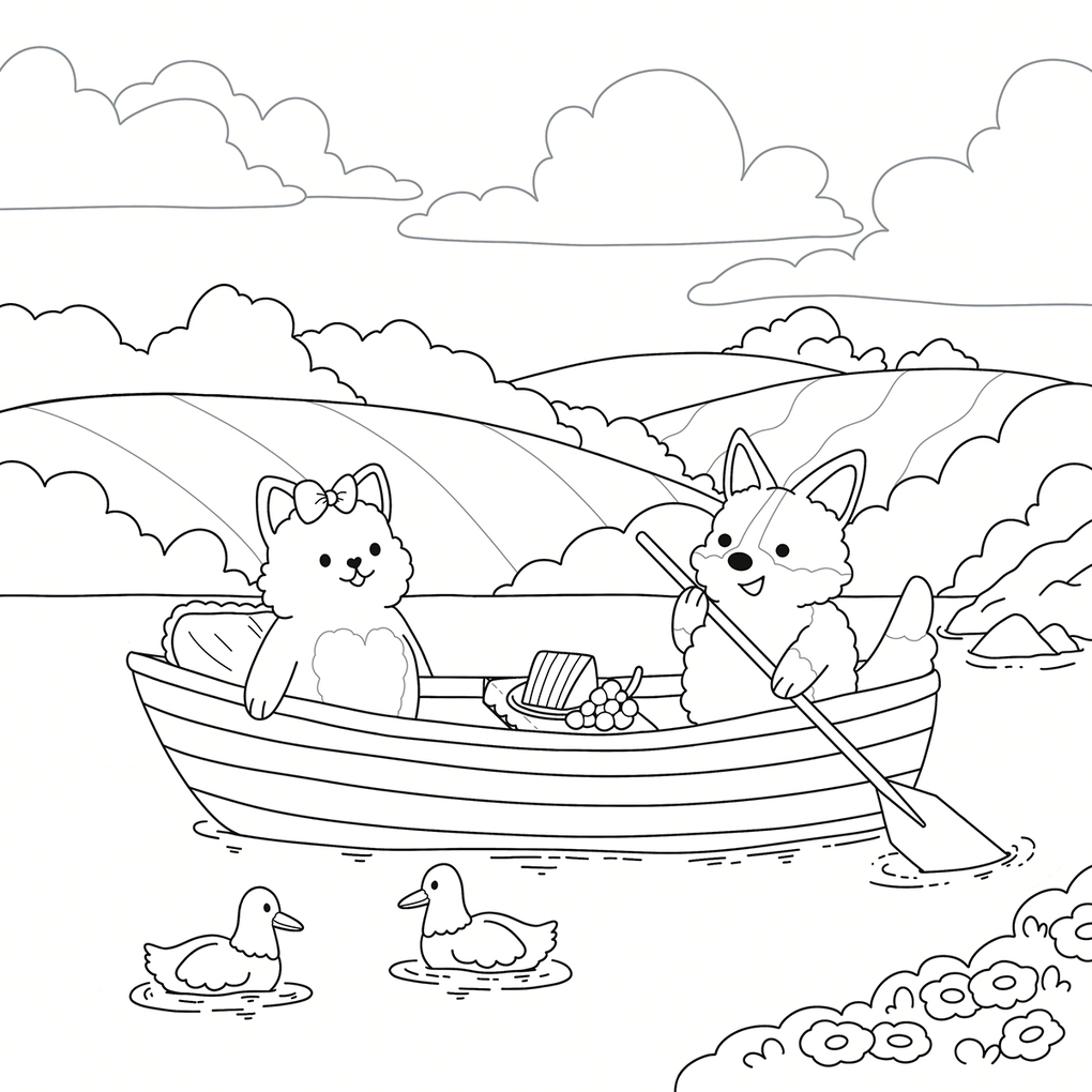 Weitere Ansicht: Cosy Coloring - Cottage Life mit Ente | Sandra Tews