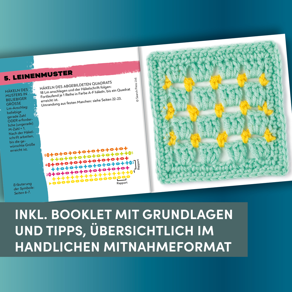 Weitere Ansicht: Granny Square Muster Häkel-Karten (Deutsche Ausgabe) | Claire Montgomerie