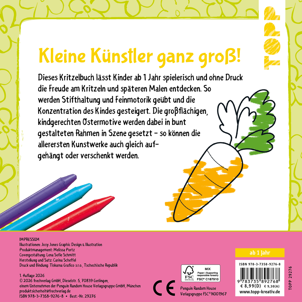 Weitere Ansicht: Mein allererstes Kritzelmalbuch Ostern | Josephine Jones