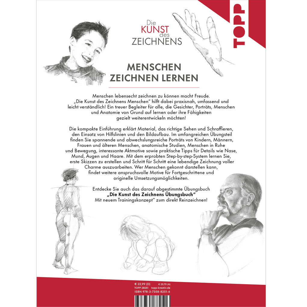 Weitere Ansicht: Die Kunst des Zeichnens Menschen. Die beste Zeichenschule | Frechverlag