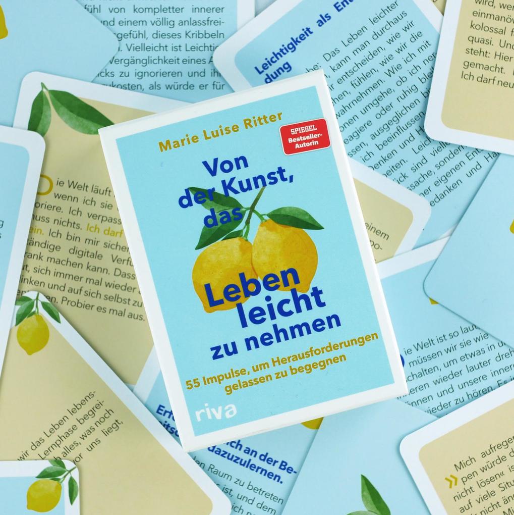 Weitere Ansicht: Von der Kunst, das Leben leicht zu nehmen - 55 Impulse, um Herausforderungen gelassen zu begegnen | Marie Luise Ritter
