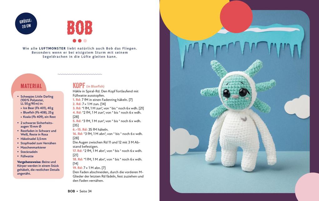 Weitere Ansicht: Die flauschigen Monster-Häkelbuddys | Linda Urbanneck