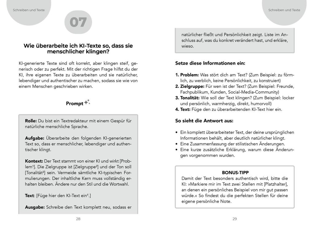 Weitere Ansicht: Clever gefragt, prompt gelöst - die 77 besten Fragen an ChatGPT & Co. | Henrik Grünhoff, Maik Lauterbach