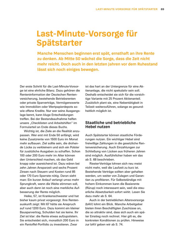 Weitere Ansicht: Altersvorsorge: Das Set | Thomas Stoll