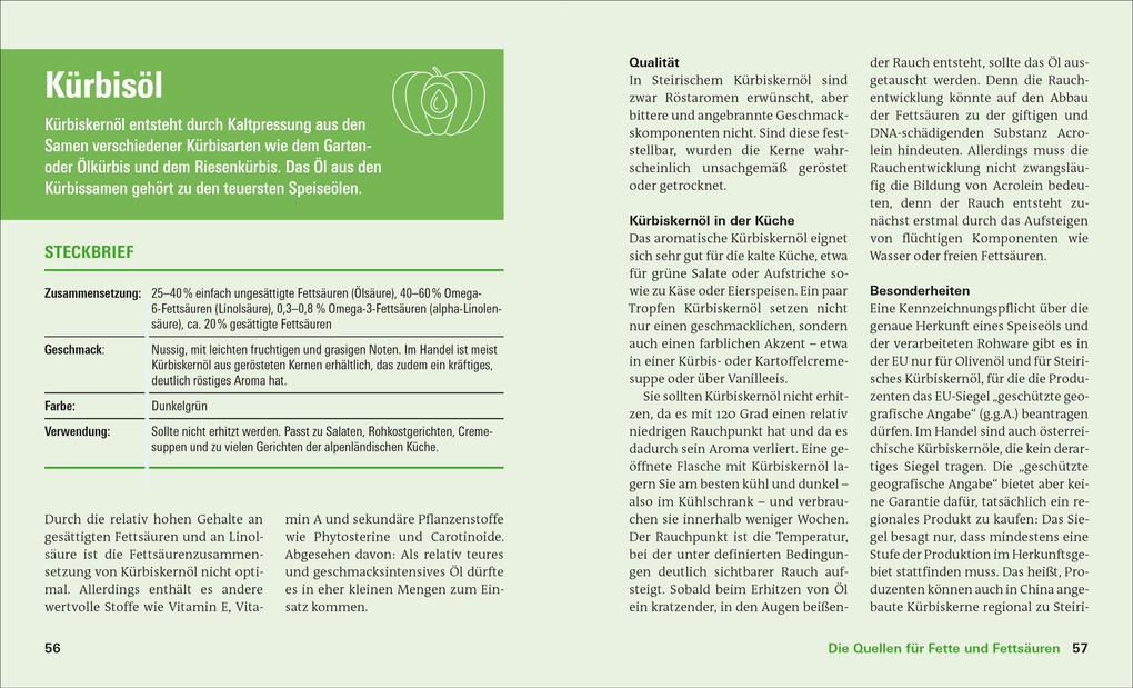 Weitere Ansicht: Fette und Fettsäuren | Angela Bechthold