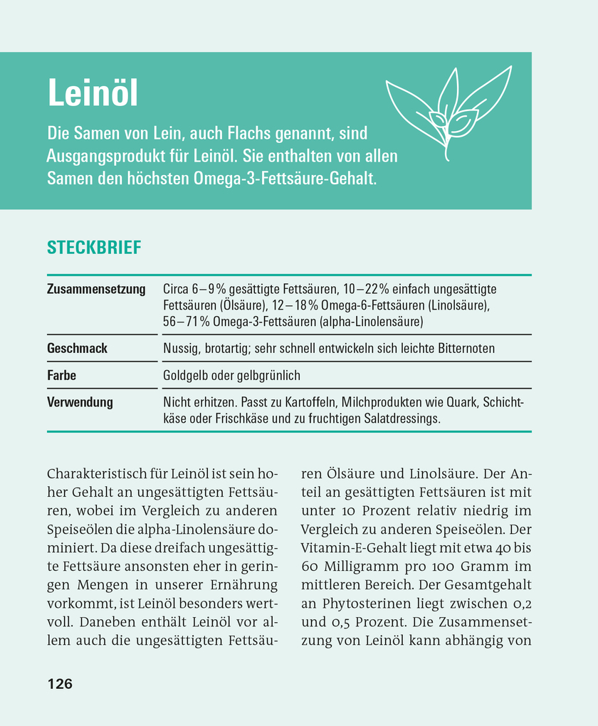 Weitere Ansicht: Fette und Fettsäuren | Angela Bechthold