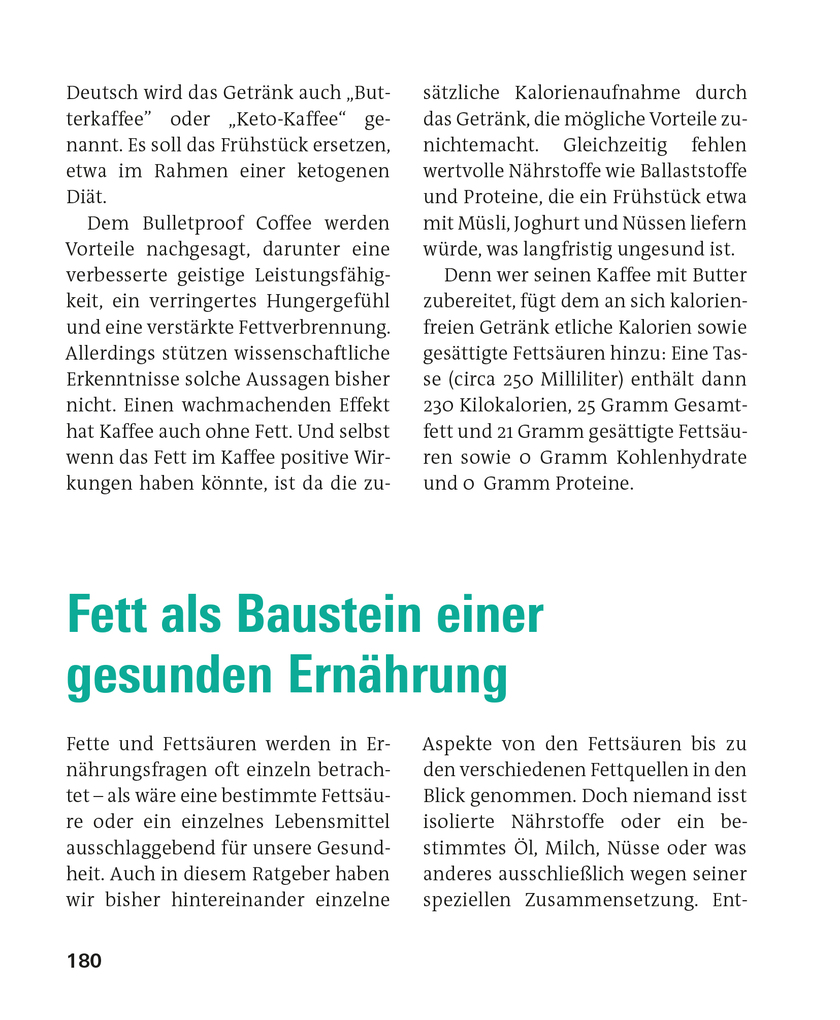 Weitere Ansicht: Fette und Fettsäuren | Angela Bechthold