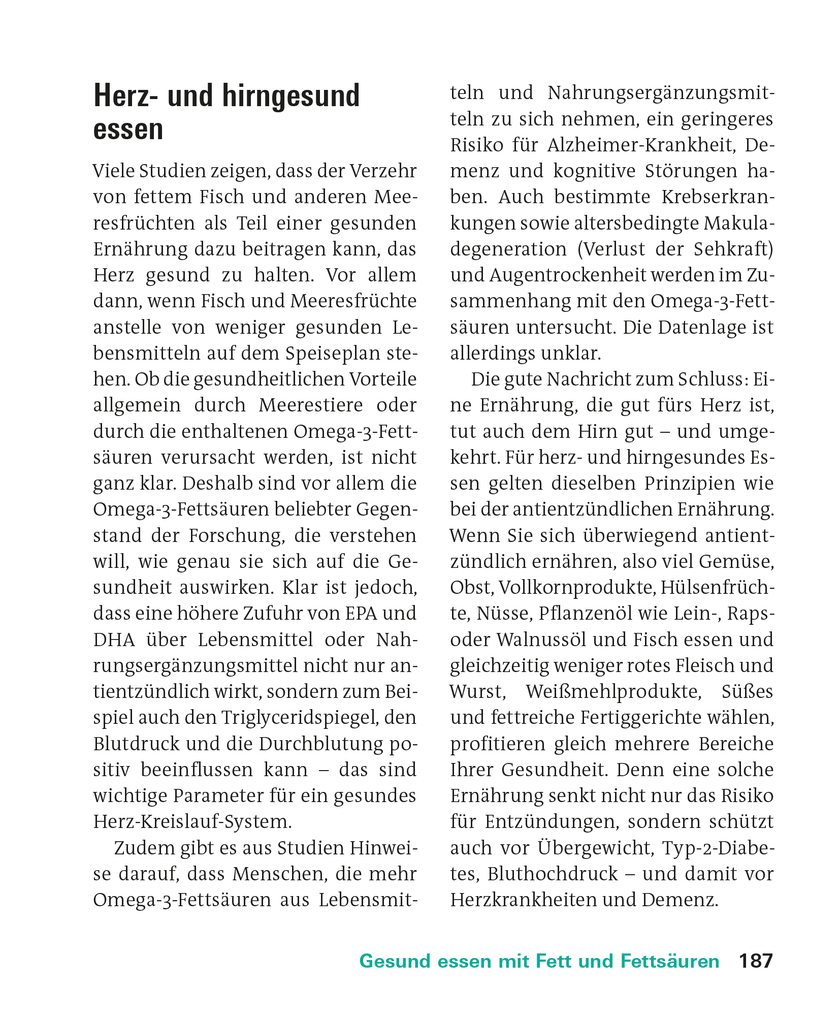 Weitere Ansicht: Fette und Fettsäuren | Angela Bechthold