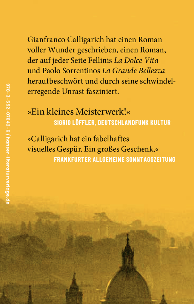 Weitere Ansicht: Der letzte Sommer in der Stadt | Gianfranco Calligarich