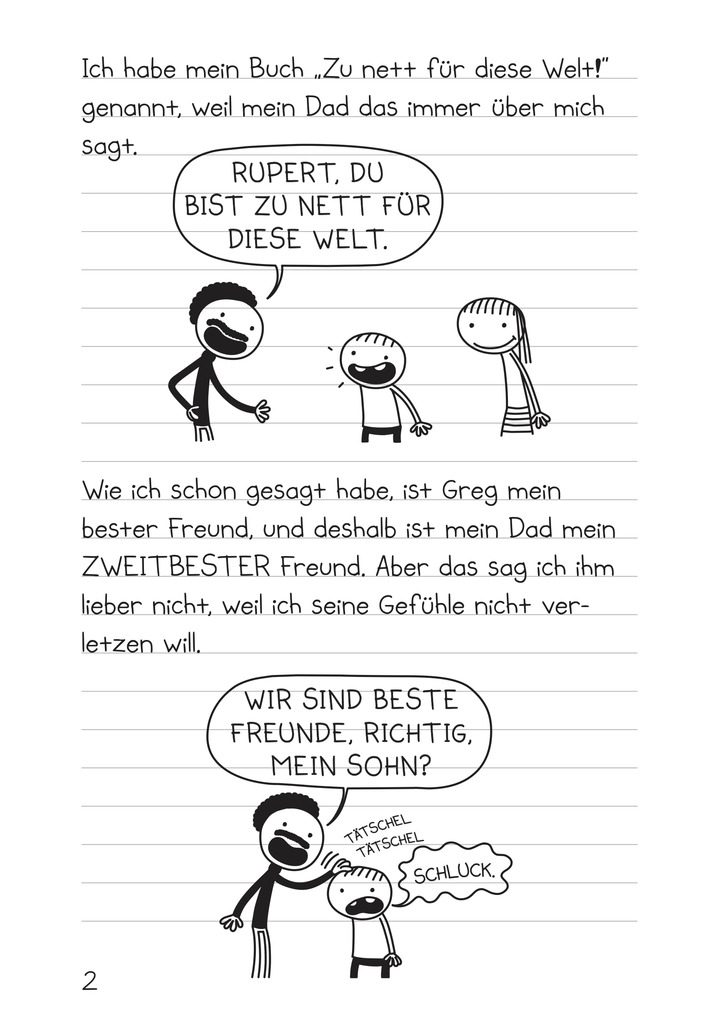 Weitere Ansicht: Ruperts Tagebuch - Zu nett für diese Welt! Jetzt rede ich! | Jeff Kinney
