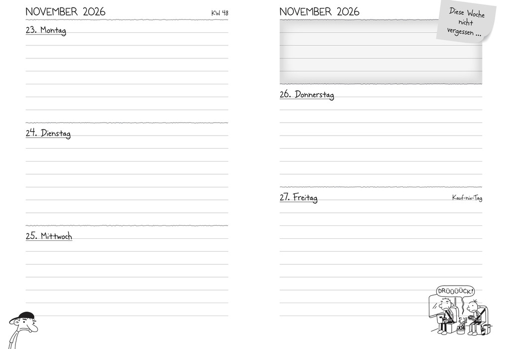 Weitere Ansicht: Gregs Hausaufgabenheft 2026/2027 | Jeff Kinney