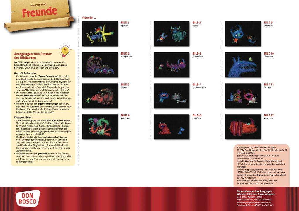 Weitere Ansicht: Freunde. Kamishibai Bildkartenset | Mies van Hout