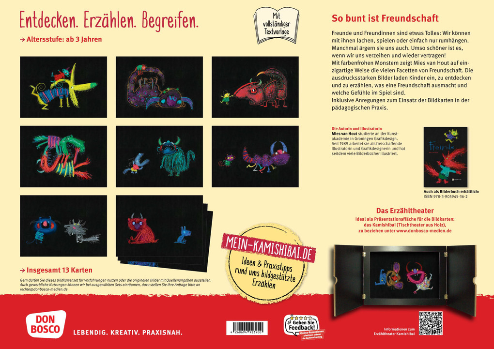 Weitere Ansicht: Freunde. Kamishibai Bildkartenset | Mies van Hout