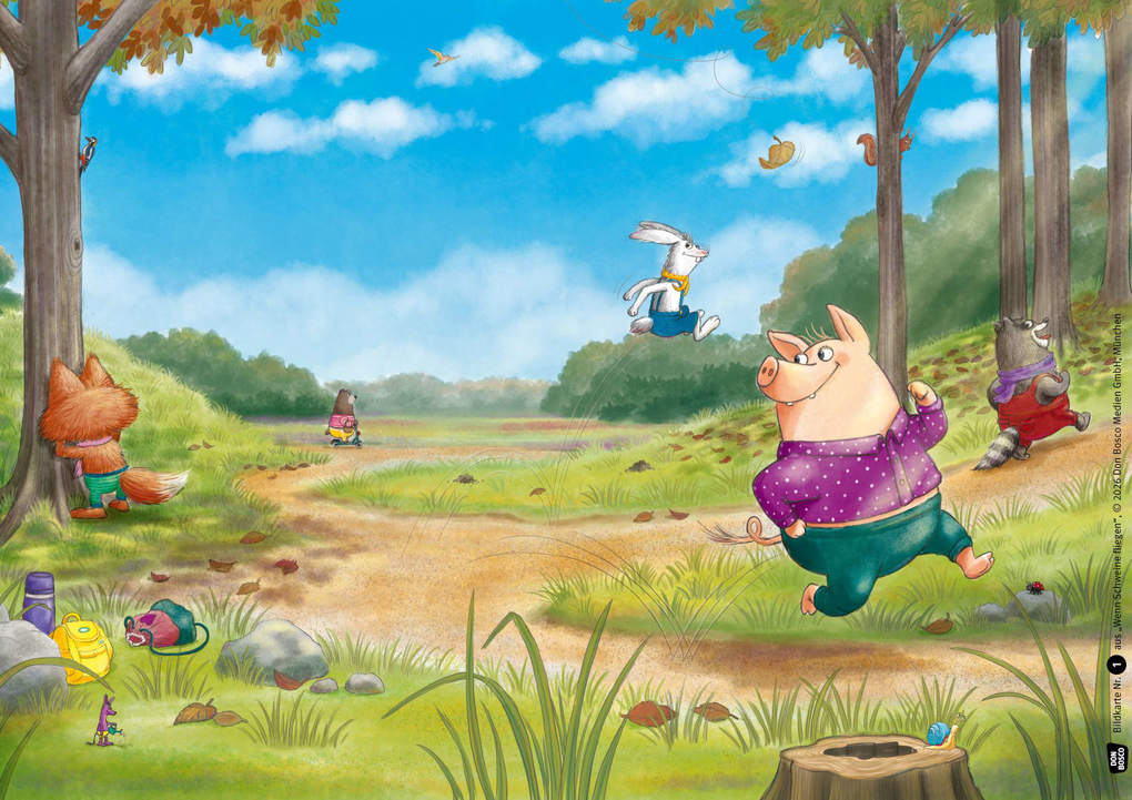 Weitere Ansicht: Wenn Schweine fliegen. Kamishibai Bildkartenset | Ulla Mersmeyer