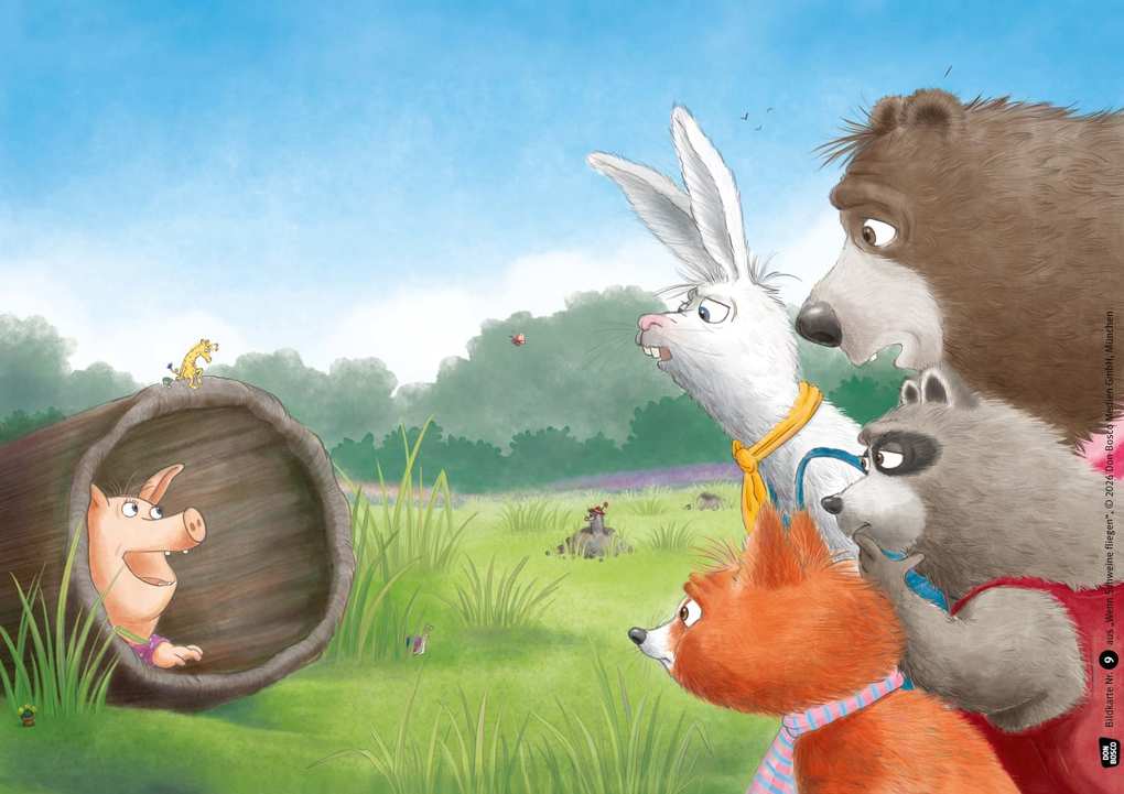 Weitere Ansicht: Wenn Schweine fliegen. Kamishibai Bildkartenset | Ulla Mersmeyer