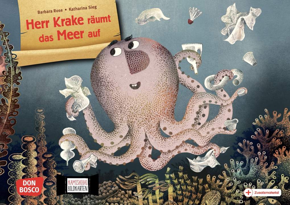 Weitere Ansicht: Herr Krake räumt das Meer auf. Kamishibai Bildkartenset | Barbara Rose