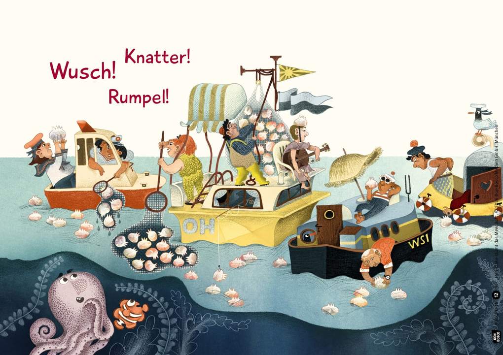 Weitere Ansicht: Herr Krake räumt das Meer auf. Kamishibai Bildkartenset | Barbara Rose