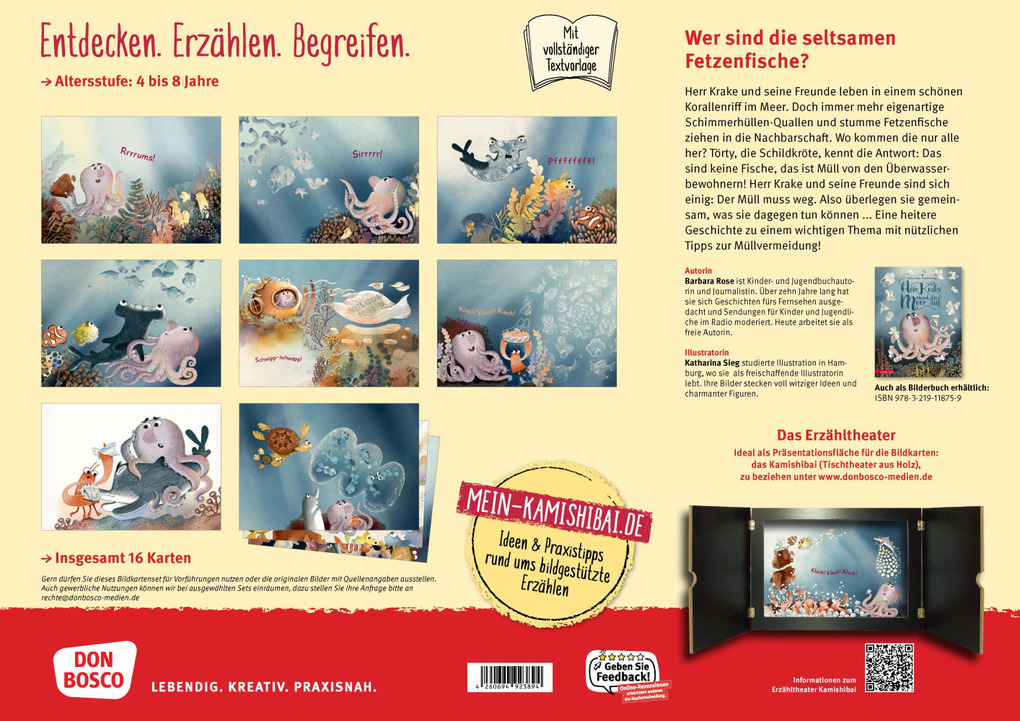 Weitere Ansicht: Herr Krake räumt das Meer auf. Kamishibai Bildkartenset | Barbara Rose