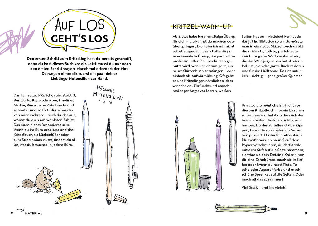 Weitere Ansicht: Mein (un)perfektes Kritzelbuch | Micha Marx