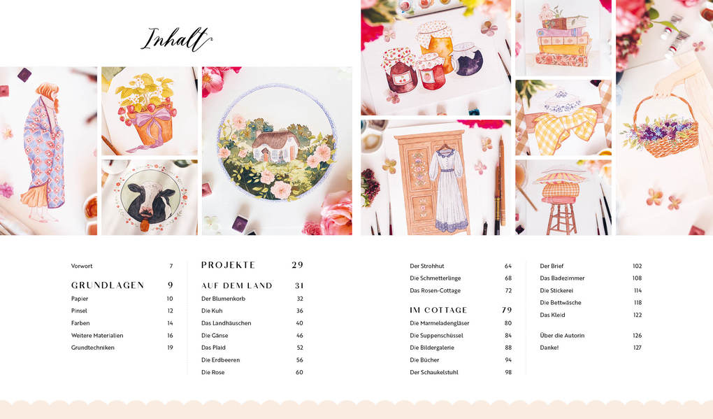 Weitere Ansicht: Watercolor Cottagecore | Maria Friesen