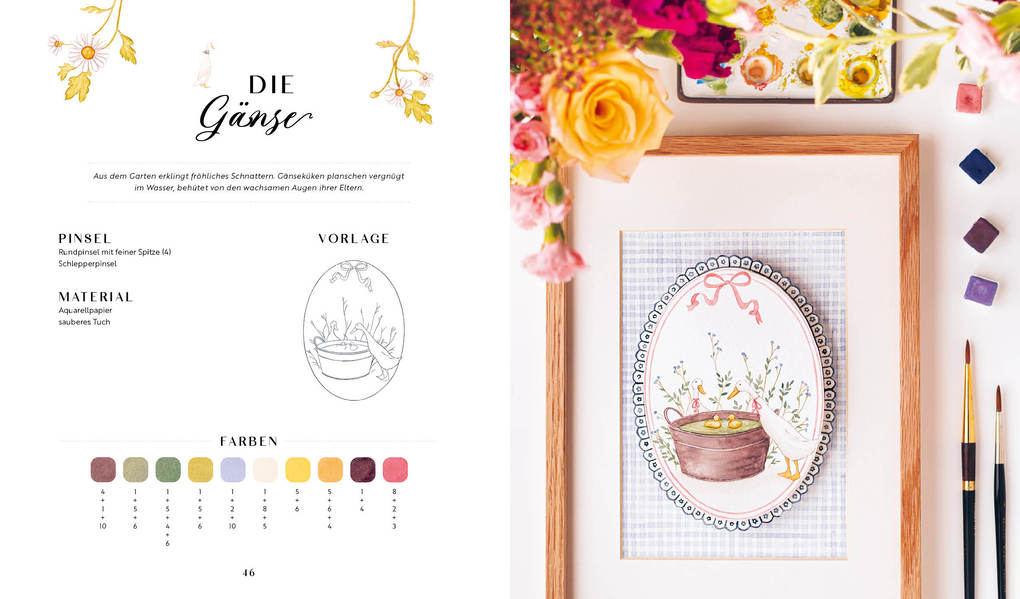 Weitere Ansicht: Watercolor Cottagecore | Maria Friesen