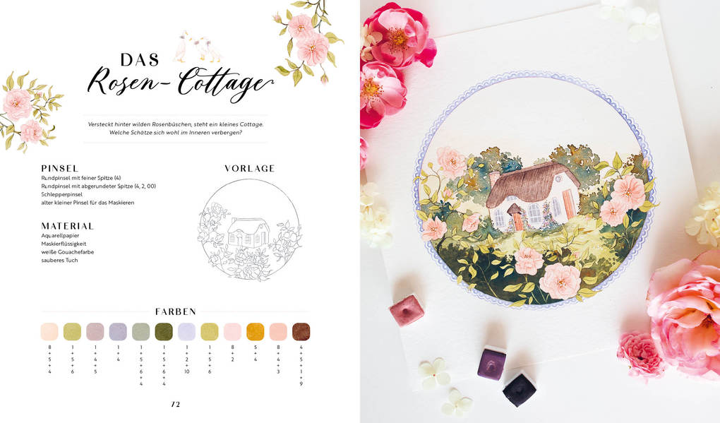 Weitere Ansicht: Watercolor Cottagecore | Maria Friesen