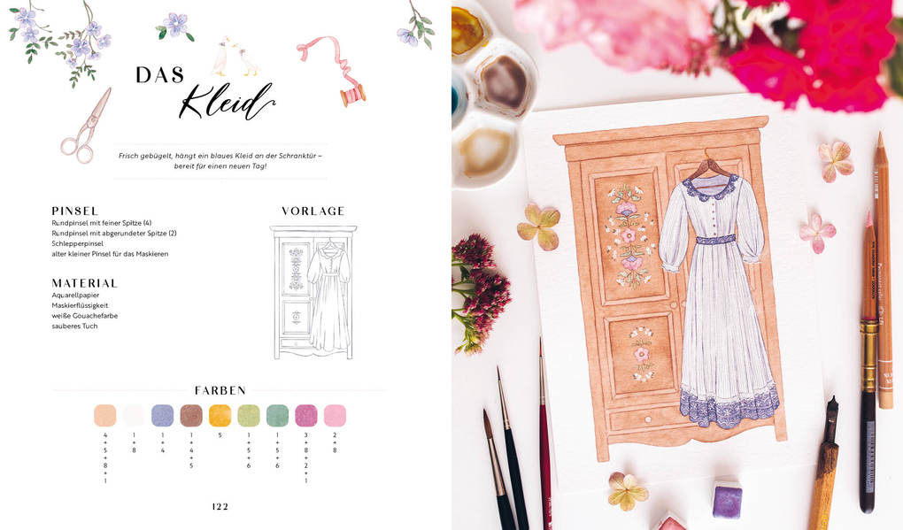 Weitere Ansicht: Watercolor Cottagecore | Maria Friesen