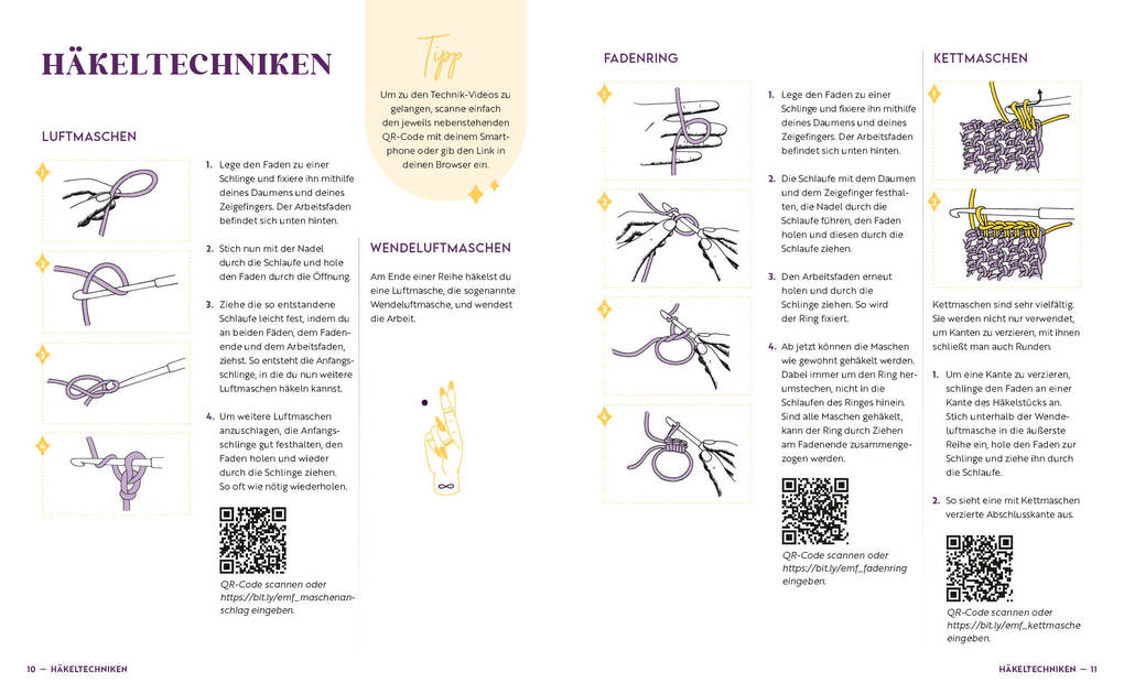 Weitere Ansicht: Magische Amigurumi-Lesezeichen häkeln | Linda Urbanneck