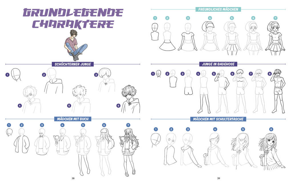 Weitere Ansicht: Die ultimative Motiv-Bibliothek - 1000 x Manga zeichnen | Lise Herzog