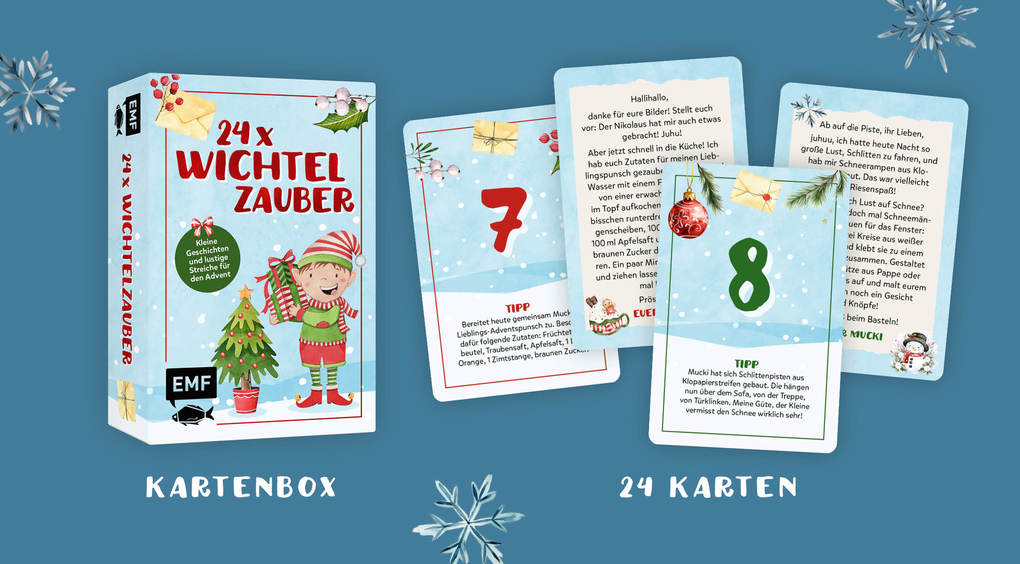Weitere Ansicht: Adventskalender-Kartenset: 24 x Wichtelzauber | Nicola Berger