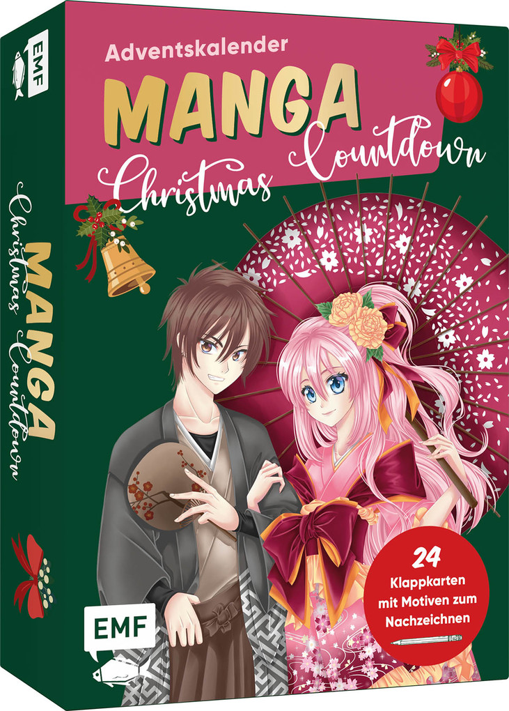 Weitere Ansicht: Adventskalender-Kartenset: Manga Christmas Countdown