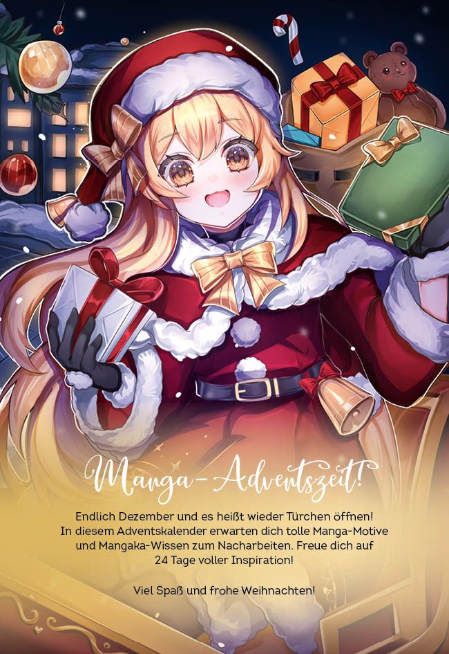 Weitere Ansicht: Adventskalender-Kartenset: Manga Christmas Countdown